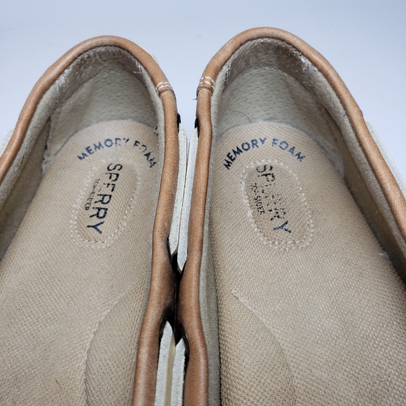 SPERRY Women's Top Sider Tan Angelfish Slip-On Boat Shoes Size 8 - Picture 16 of 17